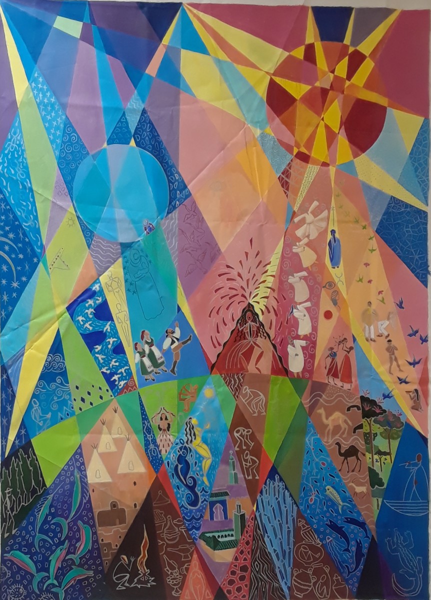 EARTH, SUN AND MOON by SAL SIDNER 