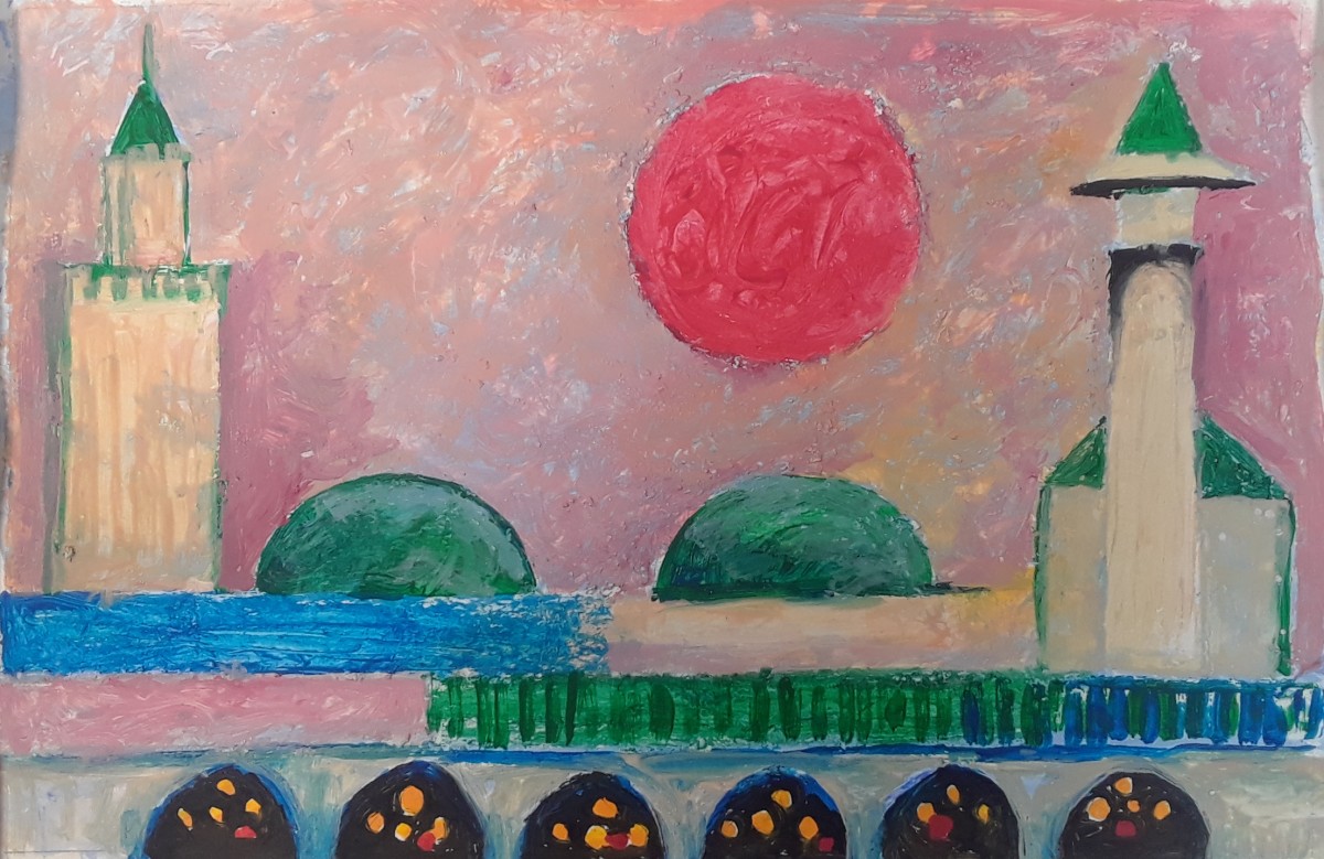 TUNIS RED SUN by SAL SIDNER 