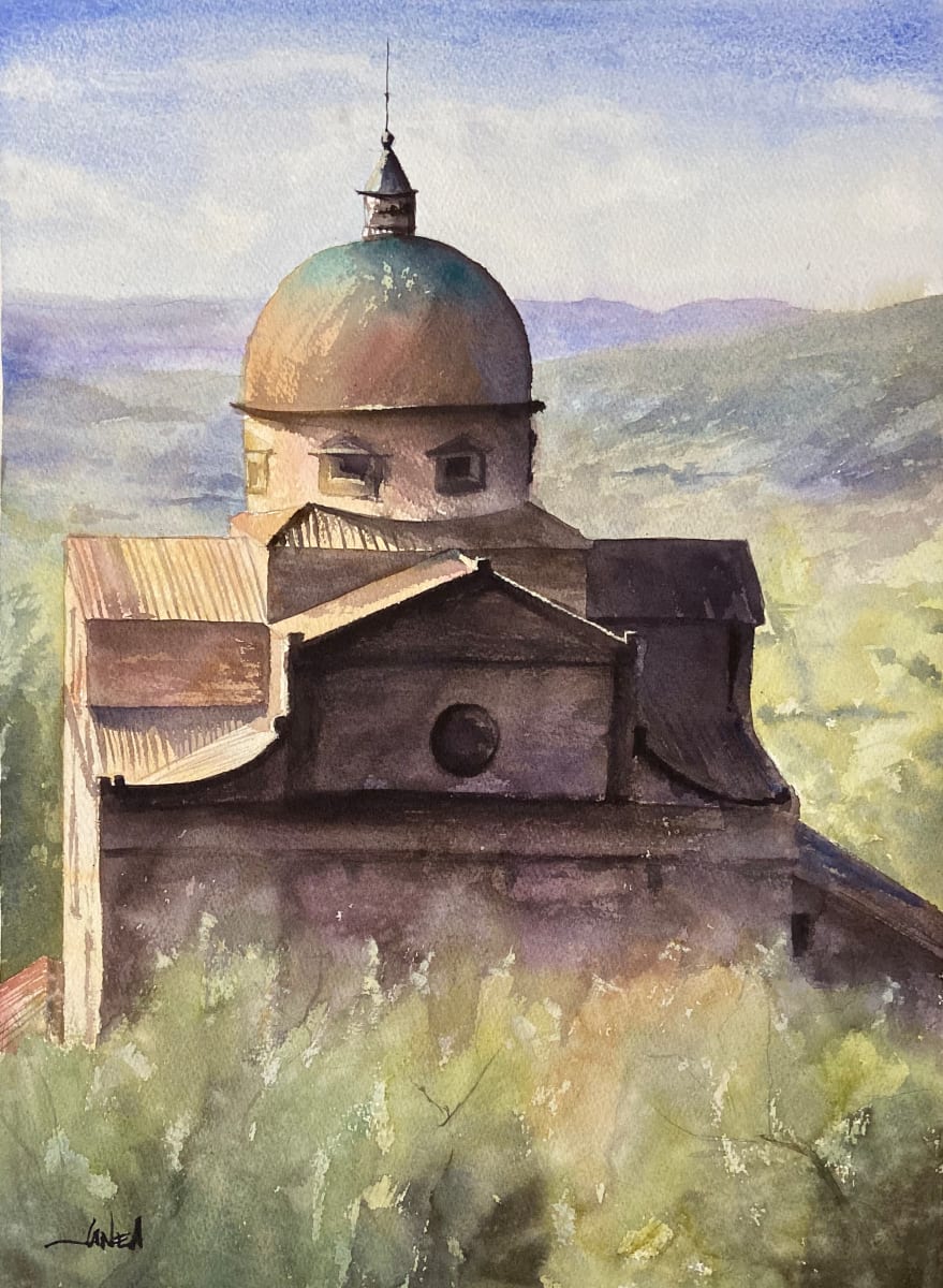 Overlooking Cortona by Janea Spillers 