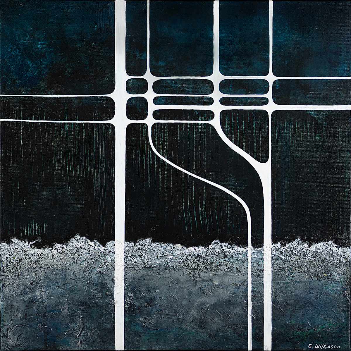 Bridge by Sonia Wilkinson  Image: 'Bridge'—View without the included frame.
