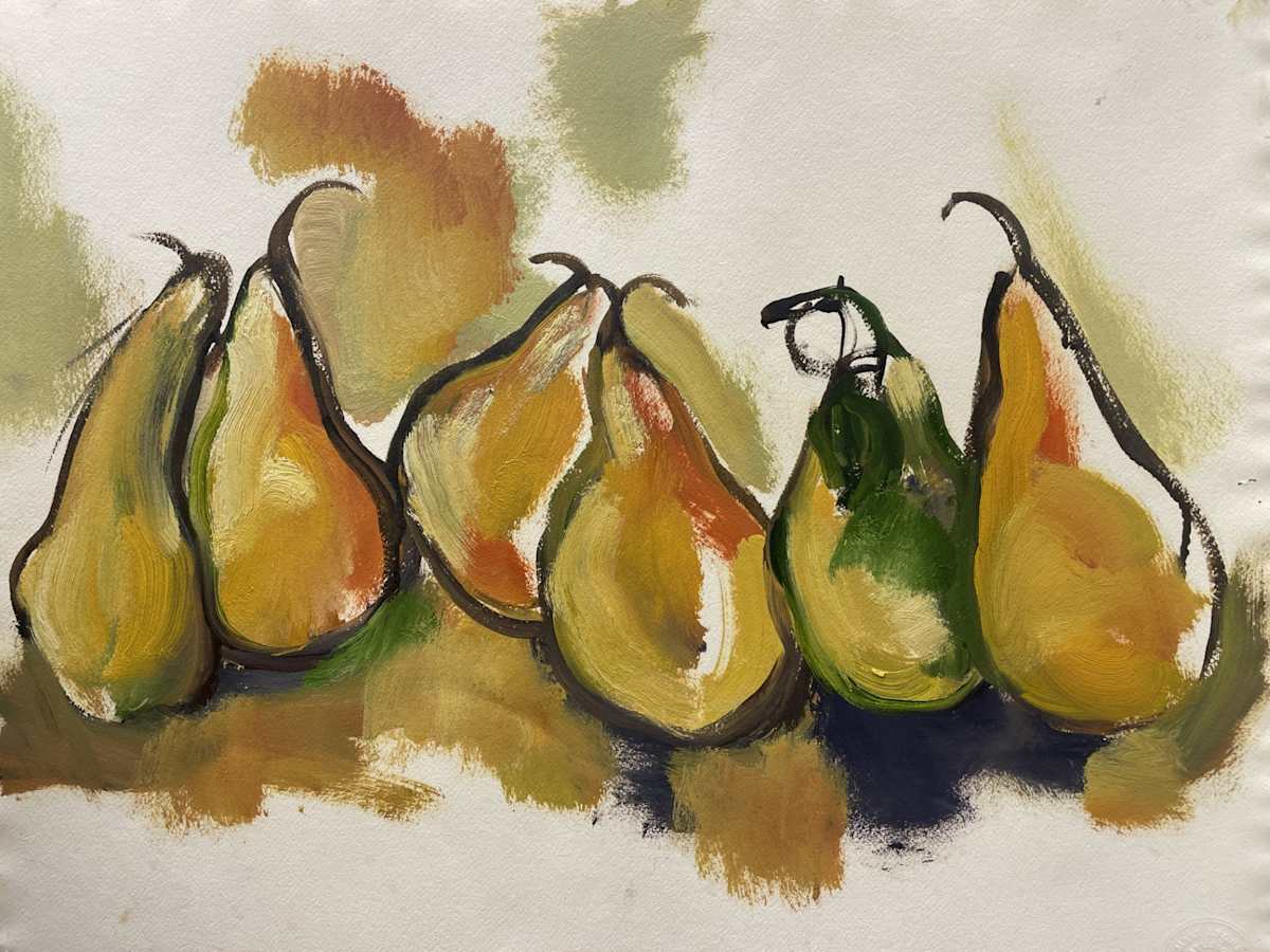 Greenish Pears by Mari Lyons, Image 1.