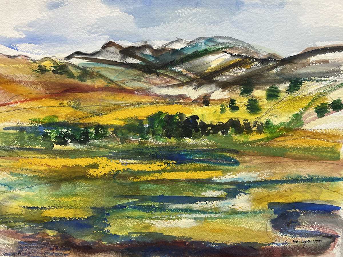 Six Peaks From Field by Mari Lyons, Image 1.