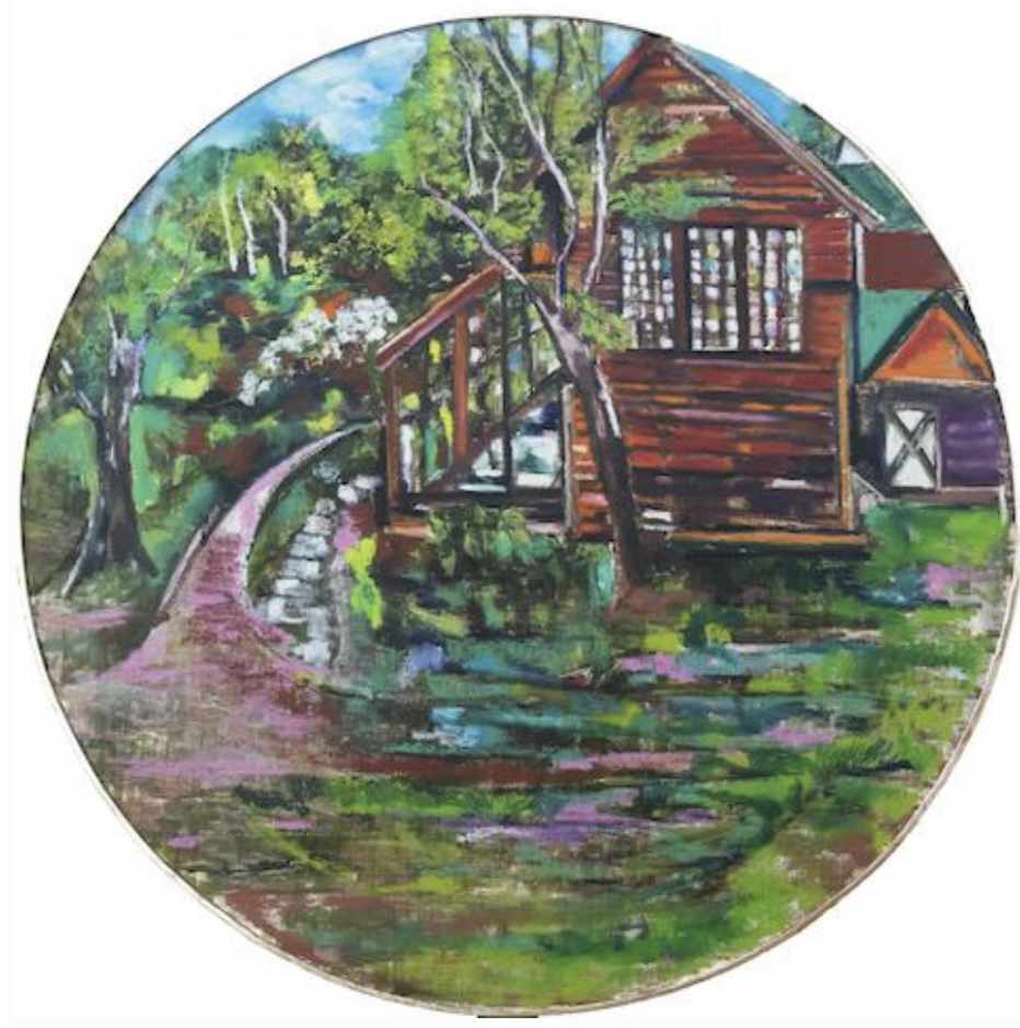 74. Byrdcliffe Tondo by Mari Lyons, Image 1.
