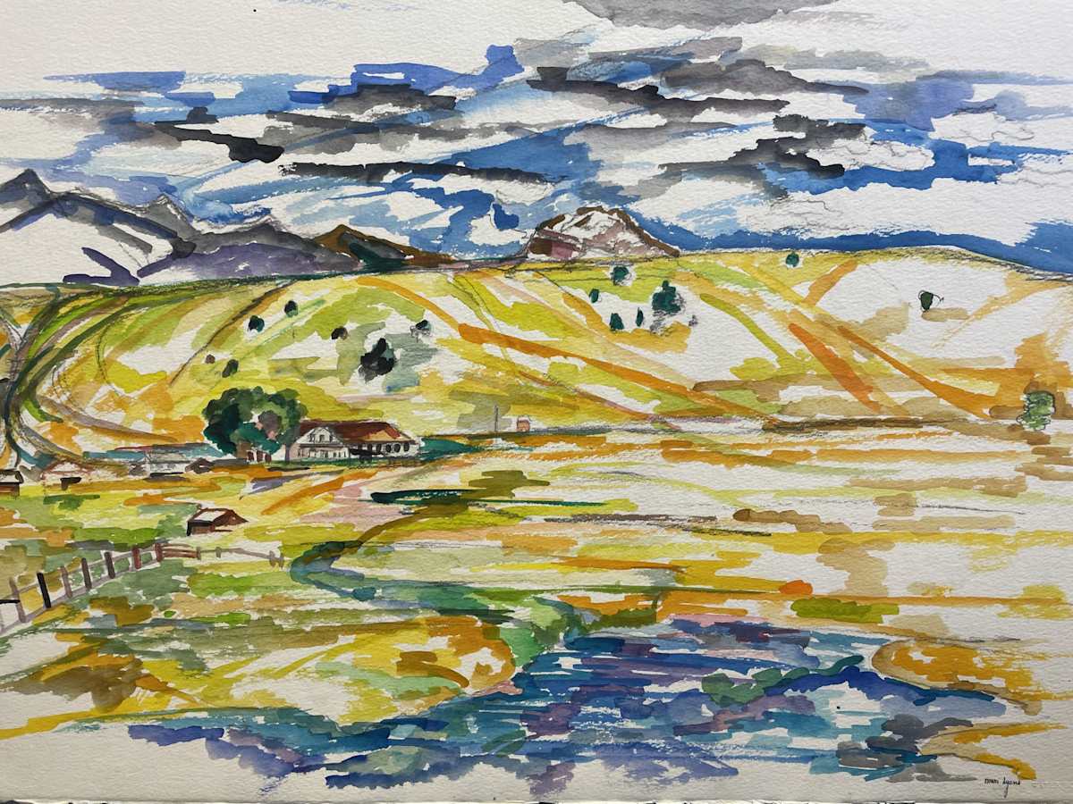 Farmhouse in View by Mari Lyons, Image 1.