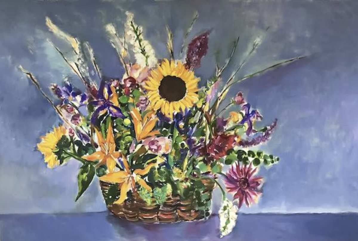 Bouquet in Basket by Mari Lyons, Image 1.