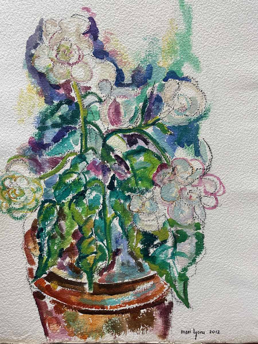 Potted Plant Sketch by Mari Lyons, Image 1.