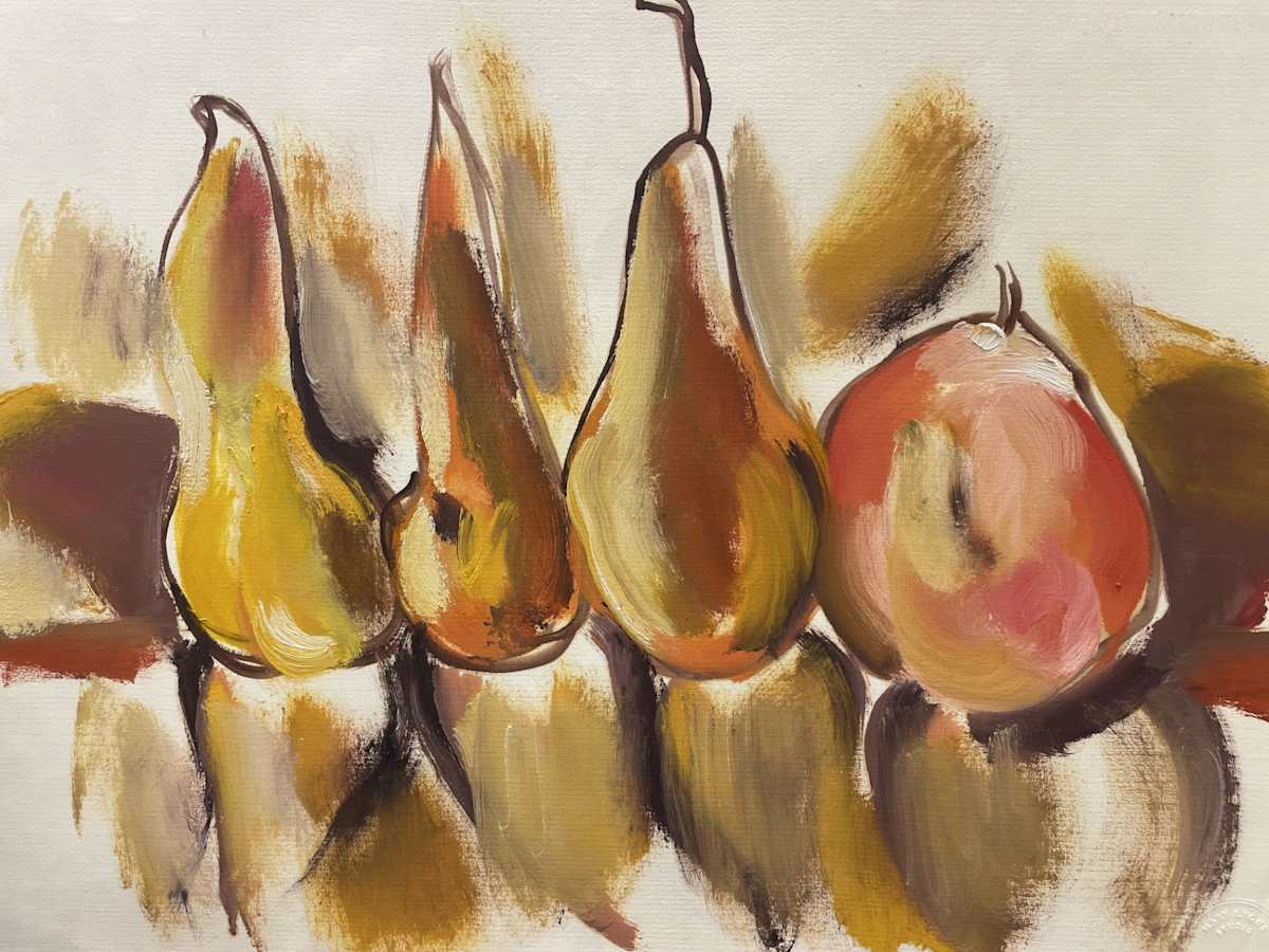 Brownish Pears by Mari Lyons, Image 1.