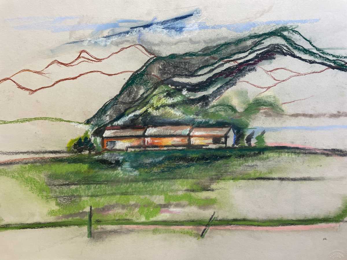 Ranch by Mountains by Mari Lyons, Image 1.