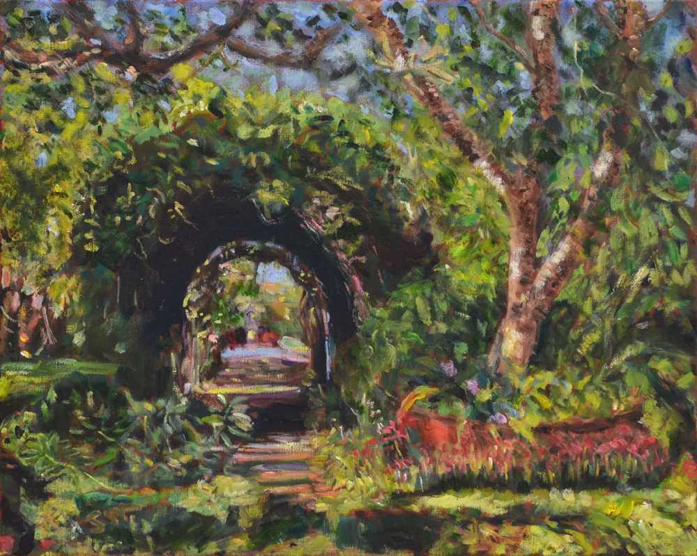 Garden Path, Houma House Plantation by Sue Wang 