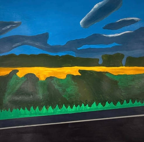 Morning Road: A Study in Warm & Cool by Arieal Celestine, Image 2.