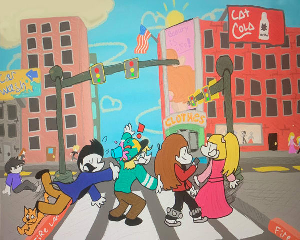 City Cross Walk by Phillip Hunt 