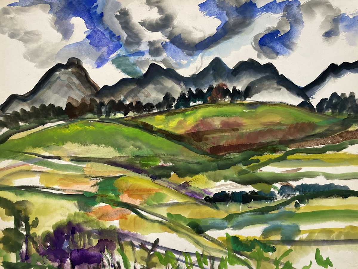 Dark Clouds in Hills by Mari Lyons, Image 1.