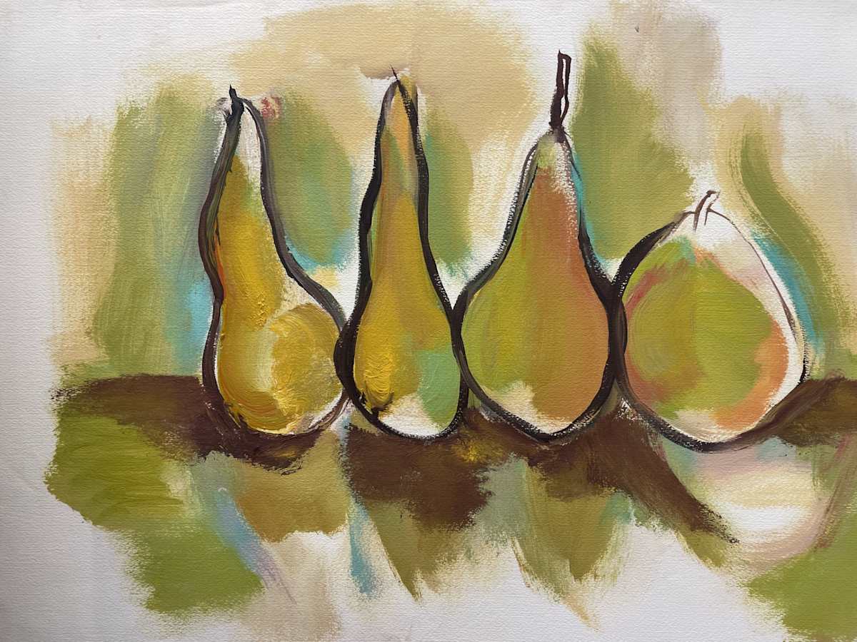 Chartreuse Pears by Mari Lyons, Image 1.