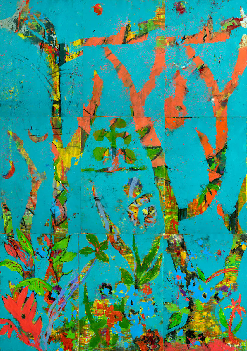 Itchykoo Park by Deborah Mitchell  Image: This song from my teen years, the rythm and freedom of that era came to mind as I was creating this piece . 