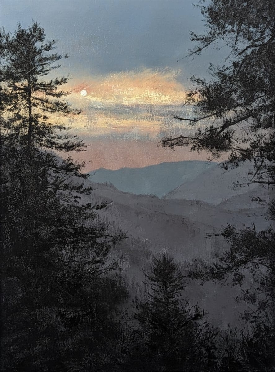 Mountain Twilight by Abdul Khaliq Ansari 