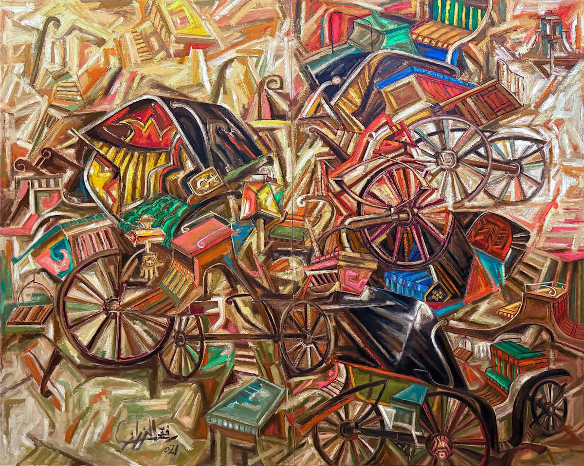 48 - The Horse-Drawn Carriage by Refki Elrazzaz, Image 1.