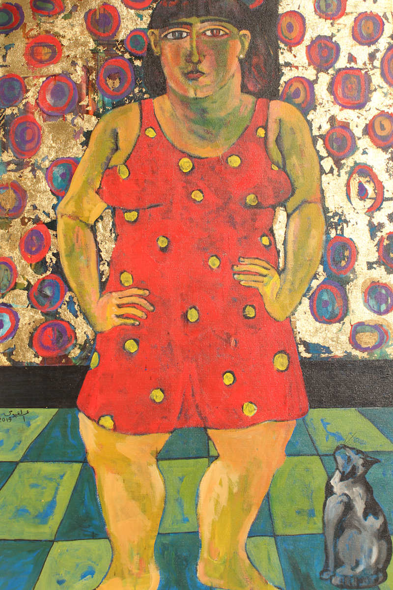 Woman and cat 1 by Omar El Fayoumi 