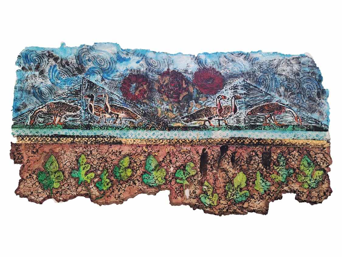 Geese on Green Grass by Israa Kazem, Image 1.