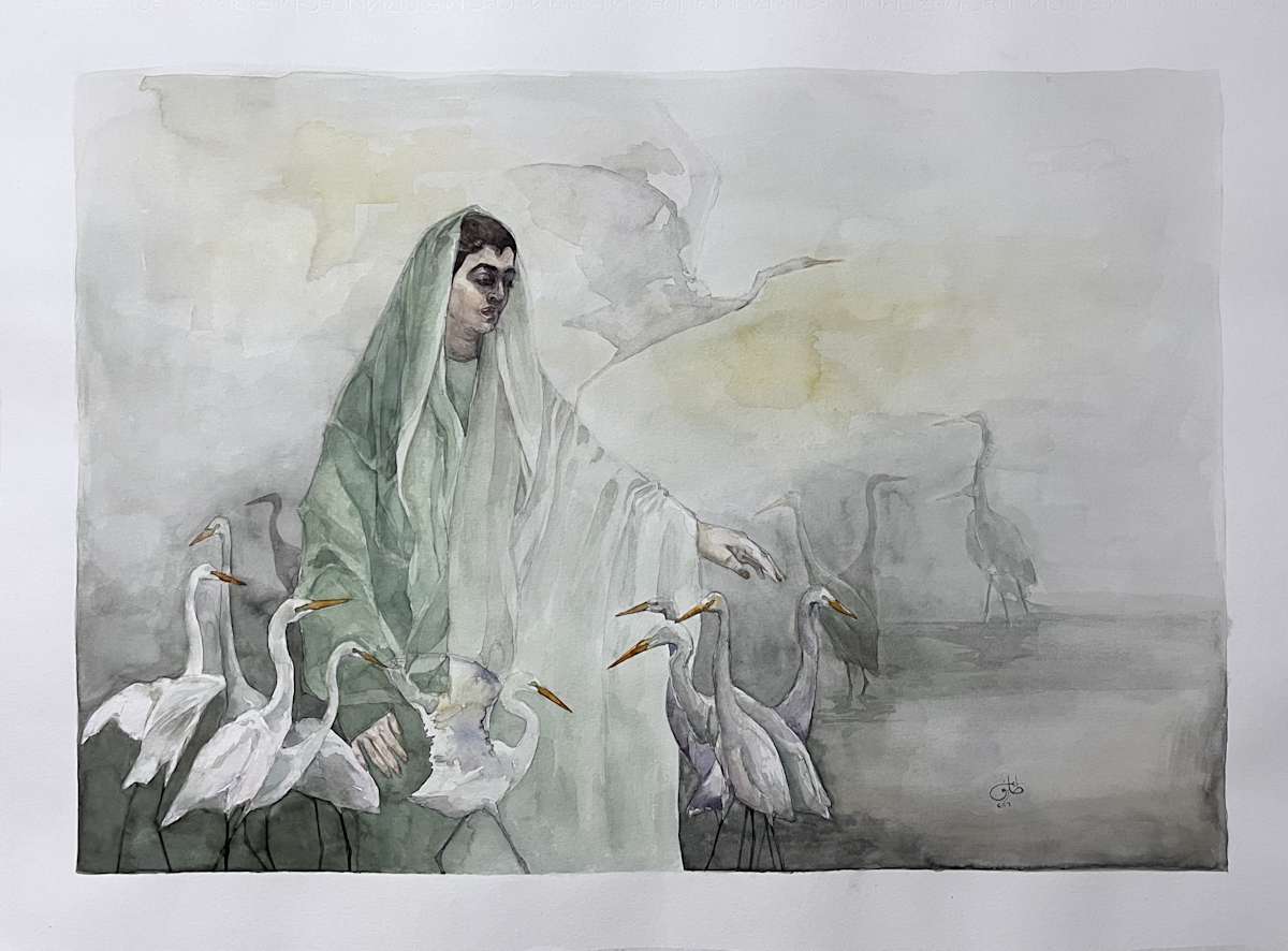 Lady of the Egrets by Eman Tark, Image 1.