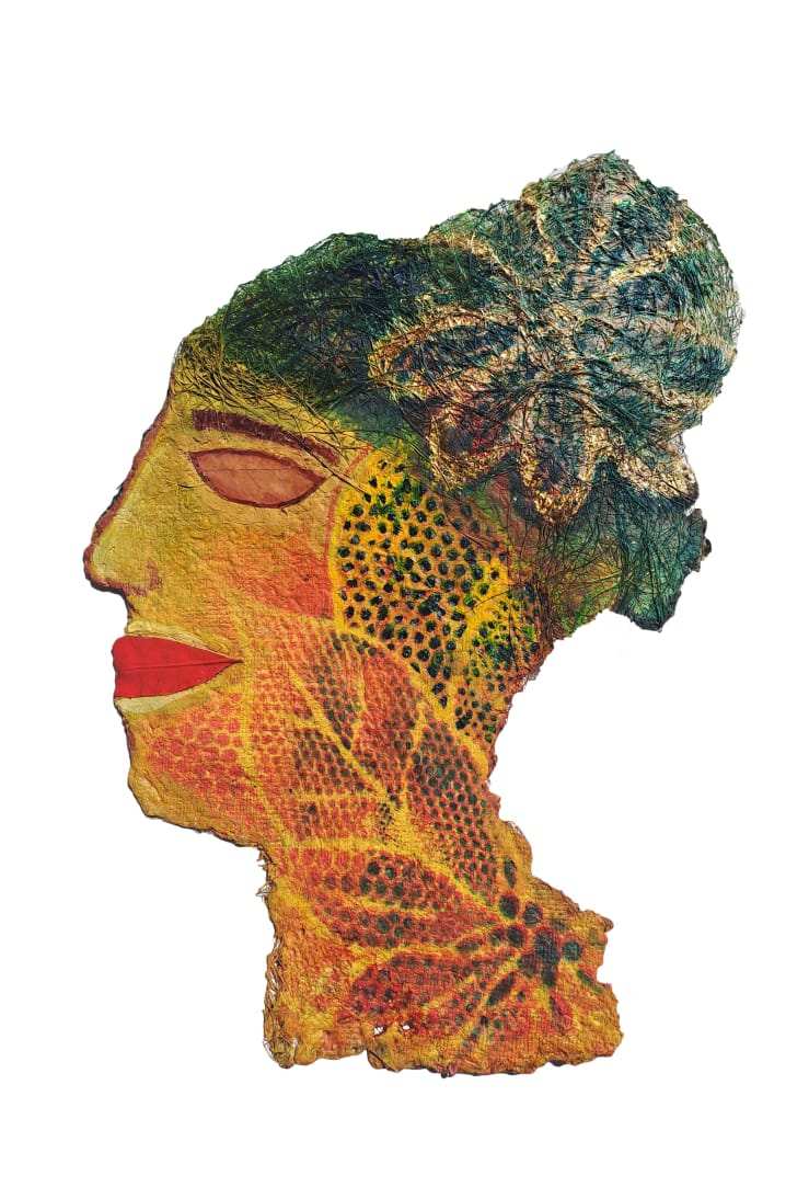Woman with Flower by Israa Kazem, Image 1.