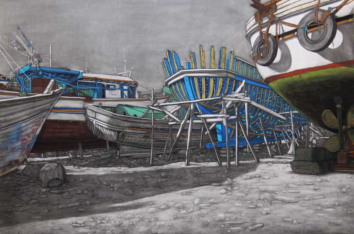 Boat Builders Yard III by Ali Hassaan, Image 1.