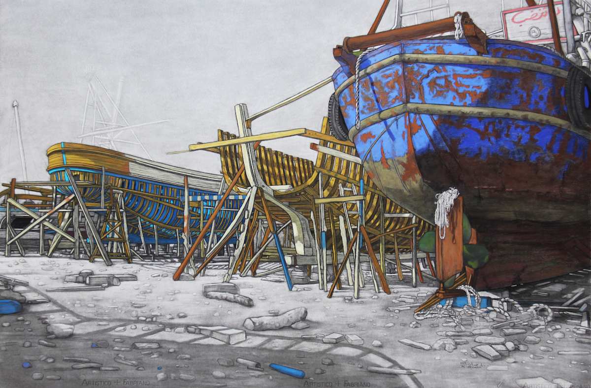 Boat Builders Yard IV by Ali Hassaan 