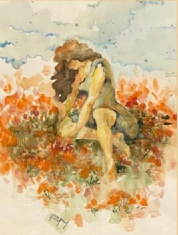 The Earth Laughs In Flowers by Hanan Youssef 