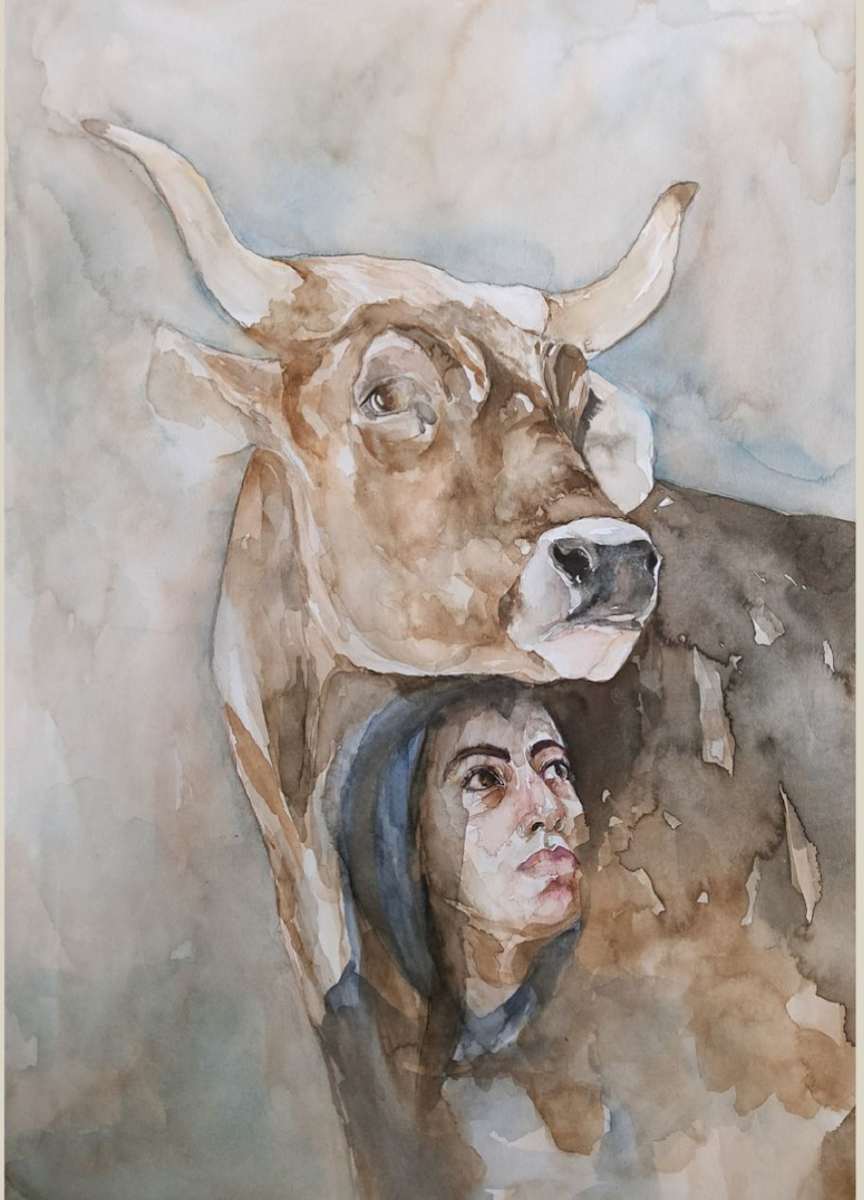 Me and the Buffalo by Eman Tarek 