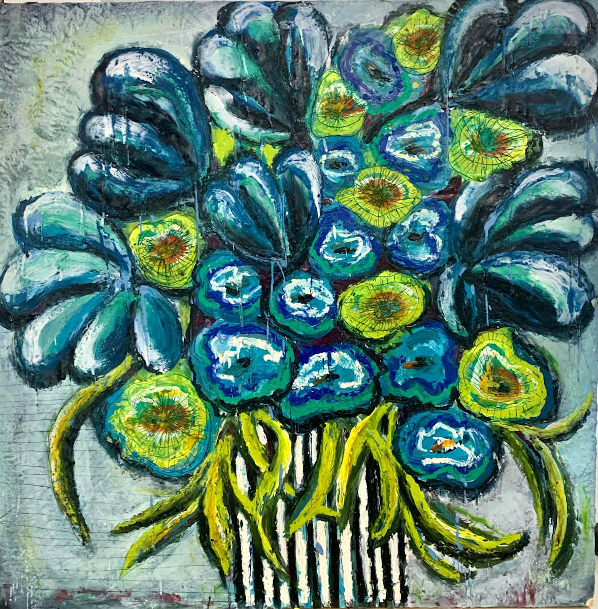 Floral Blues by Emily Anne Scott 