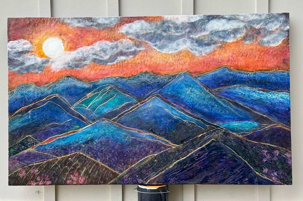 Sunset Blue Mountains by Emily Anne Scott 