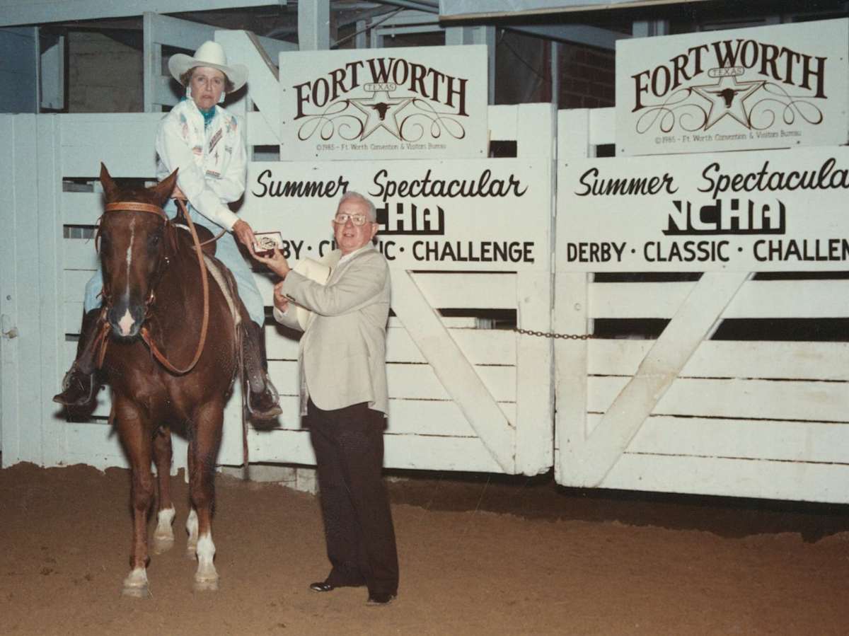 Imari Tari  Image: Imari Tari in 1987 NCHA Summer Spectacular Non Pro, shown by Helen Groves. 
