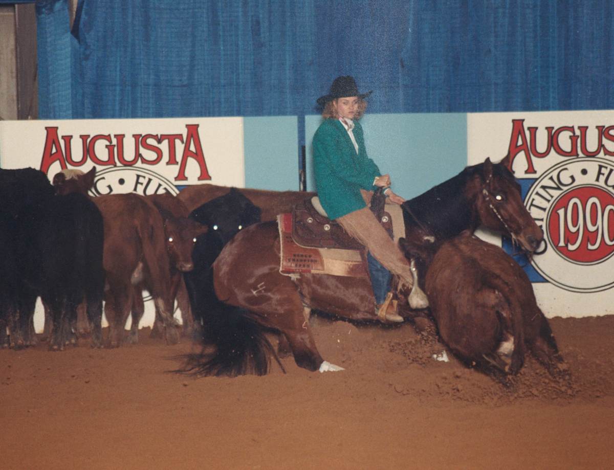 Hyglo Freckles  Image: Hyglo Freckles shown by Summer Hightower at the 1990 Augusta.