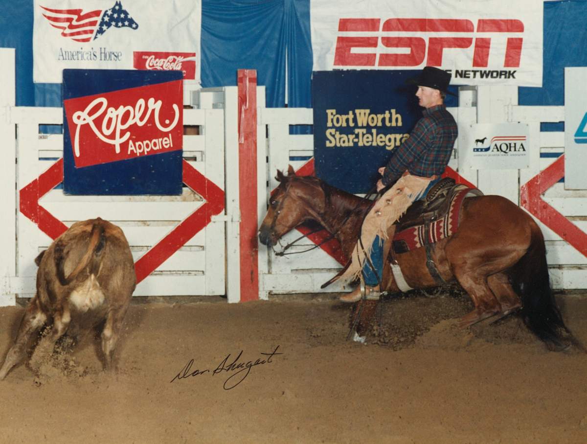 Winston Hansma  Image: Winston Hansma at the 1992 NCHA Futurity.