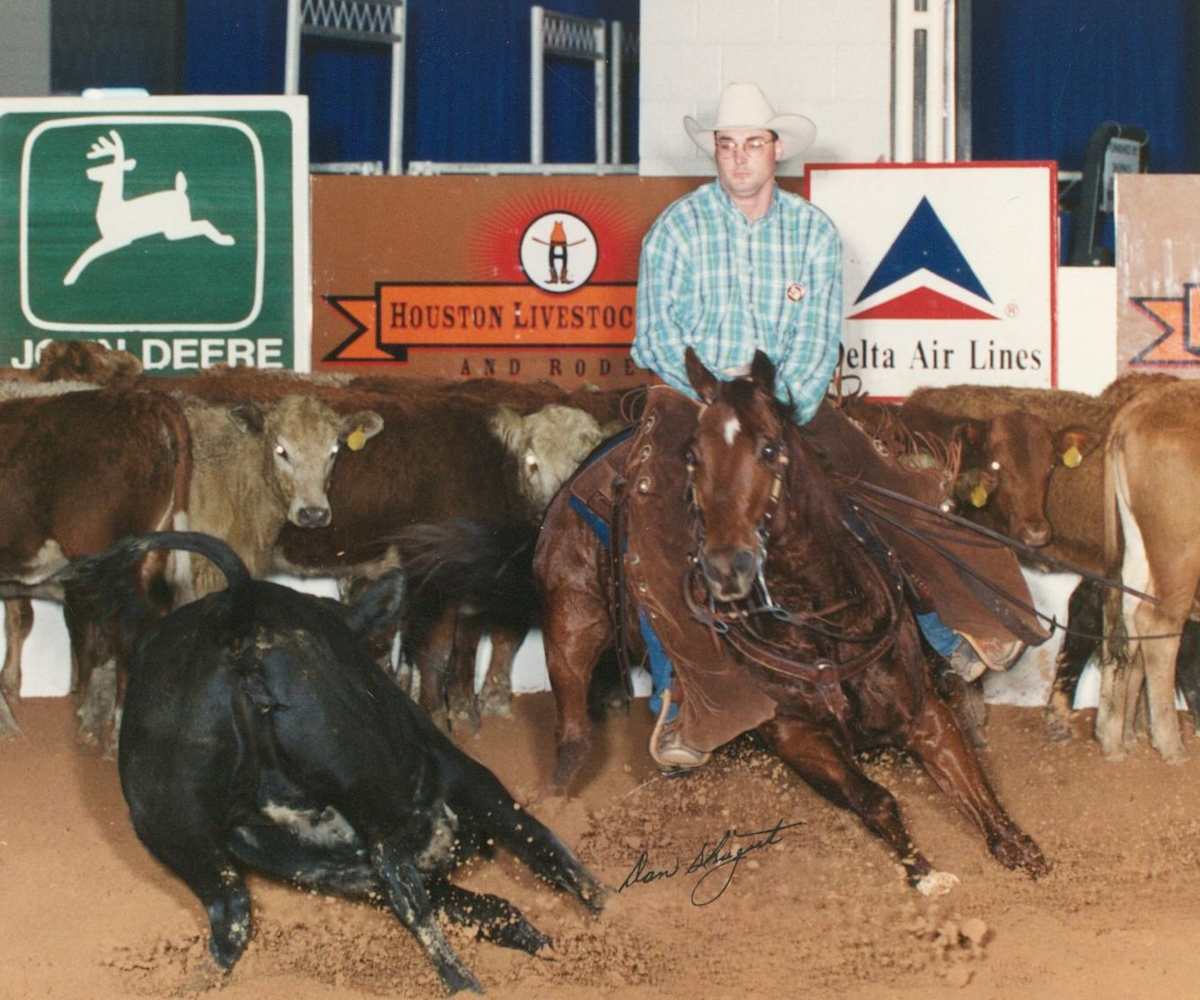 Chad Gann  Image: Chad Gann showing at the 1999 NCHA World Championship Finals. 