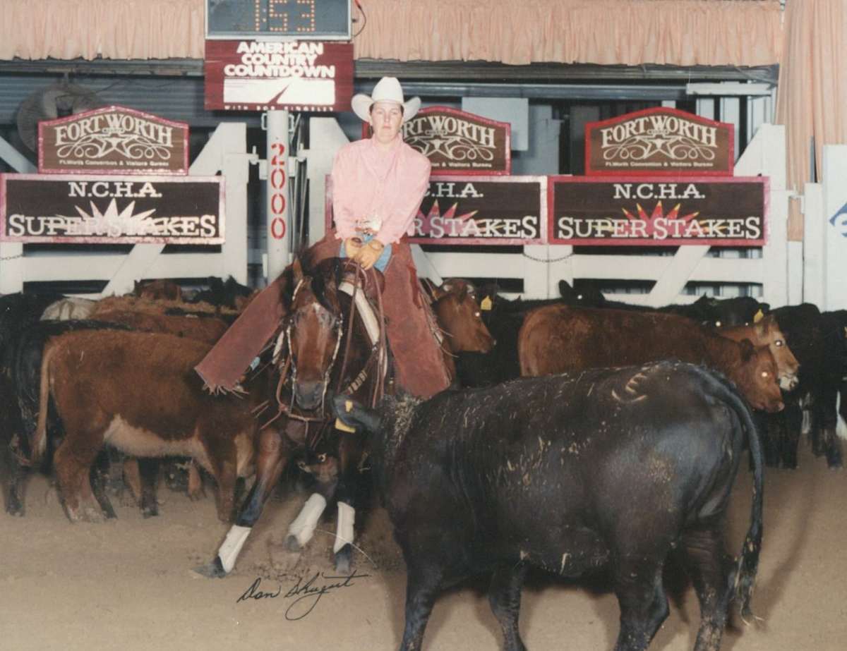 Georgia Husby  Image: 2000 NCHA Super Stakes, Amateur.