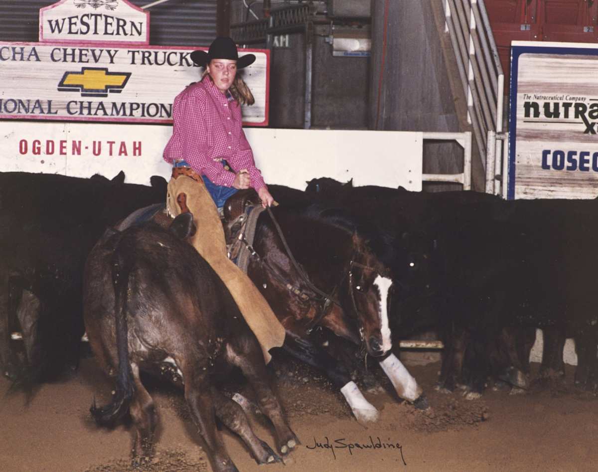 Kali Olson  Image: Kali Olson riding Smokin Manzana at the NCHA Western National Championship, 2k Ltd. Reserve Champion