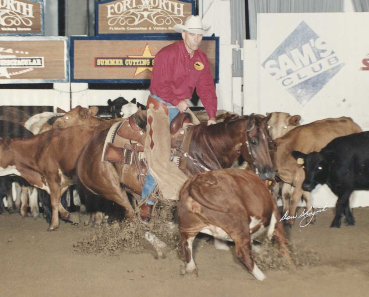 Kevin Mitchell  Image: Kevin Mitchell showing at the 1999 NCHA Derby