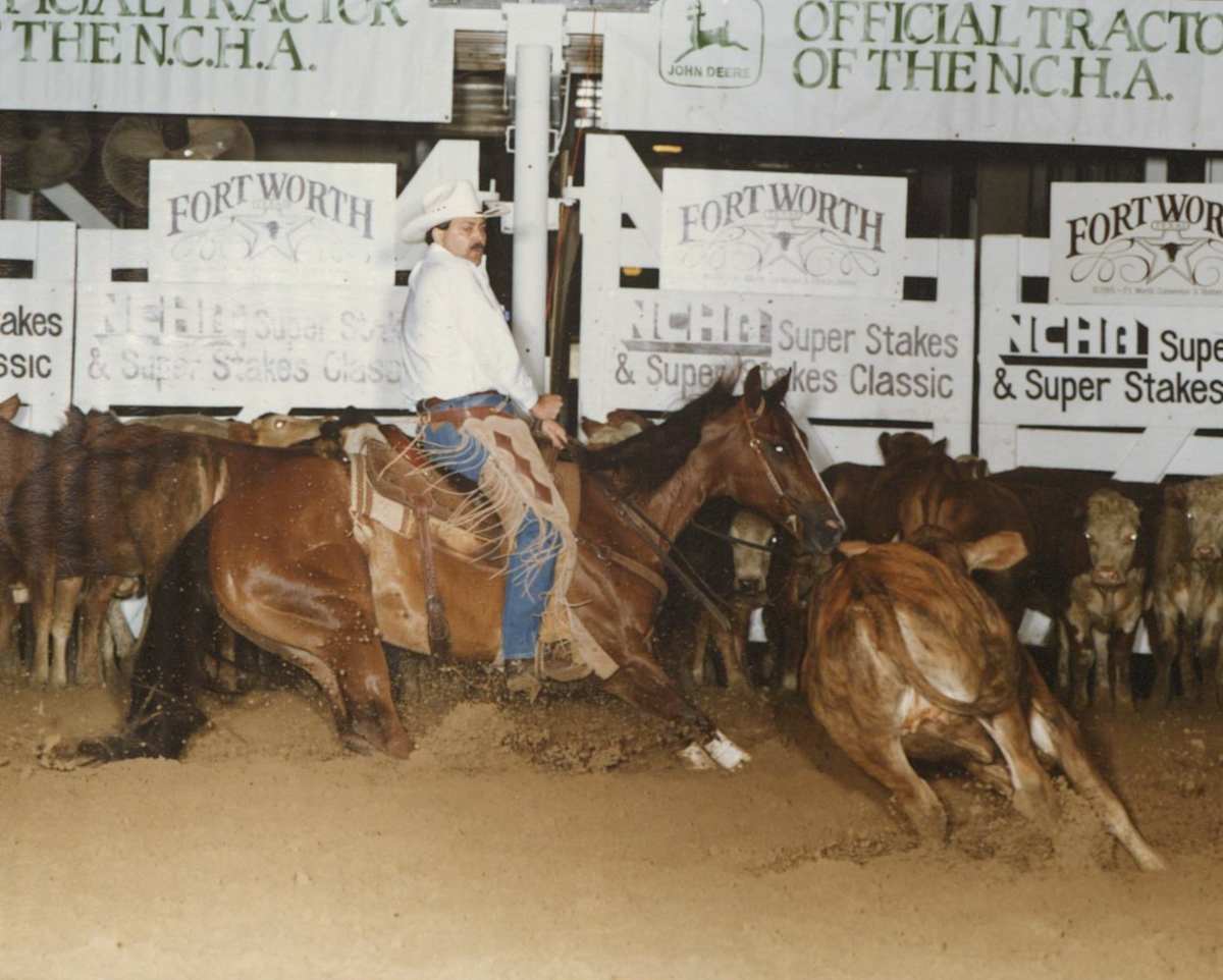 Markum Playboy  Image: Markum Playboy showing at the NCHA Super Stakes.