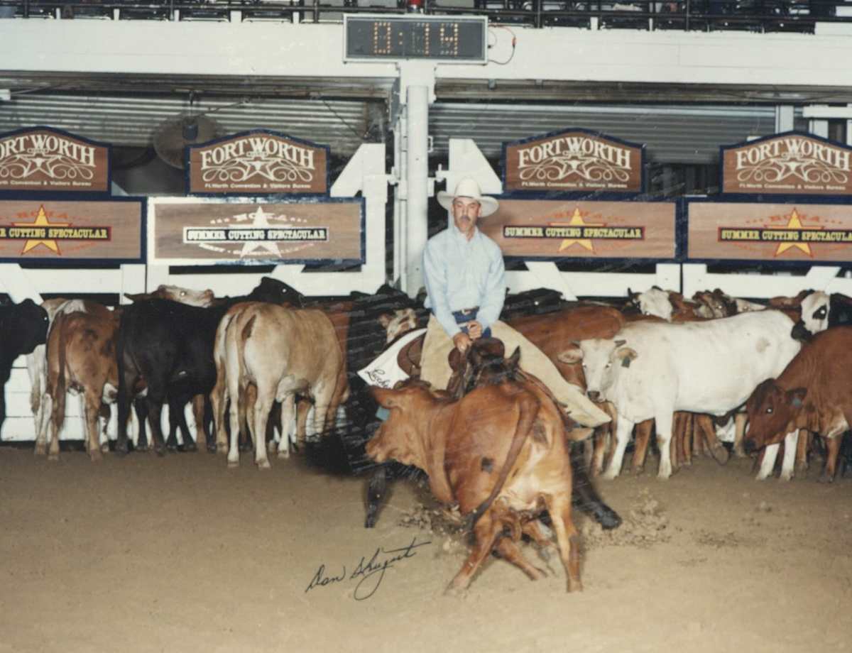 Papanito  Image: Papanito shown by Sam Serur at the 1995 NCHA Sponsor Cutting