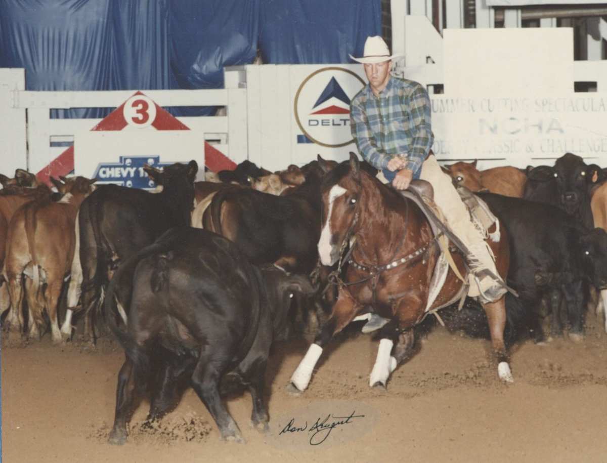 Pattis Hickory  Image: Pattis Hickory shown by Jim Marmon at the NCHA Summer Spectacular