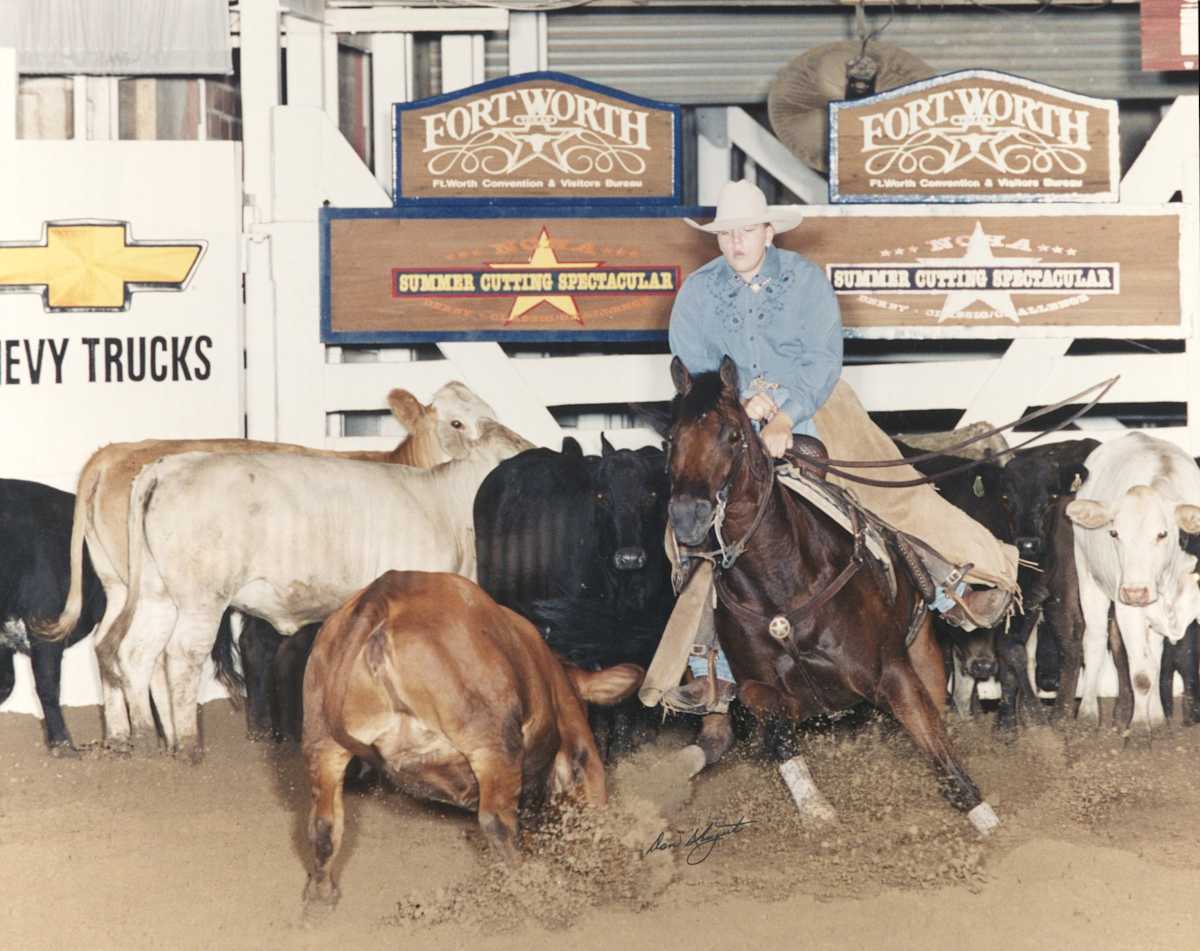 Ryan McCarty  Image: Ryan McCarty showing in the 2001 Junior Youth Championship, riding Short's Scatcat. 