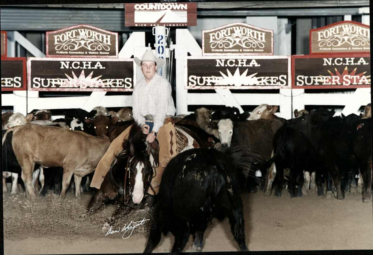 Troy Babcock  Image: Troy Babcock showing at the NCHA Super Stakes. 