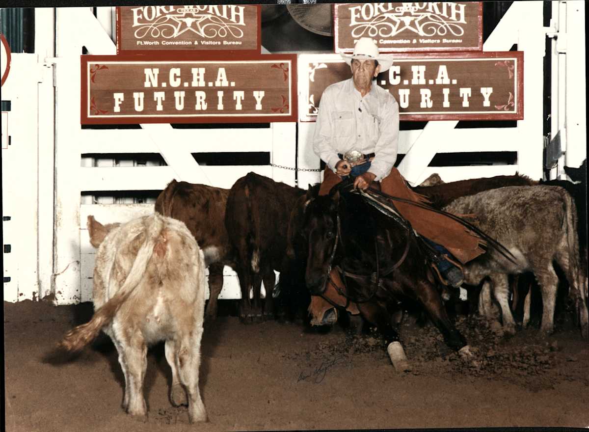 John & Kelle Carter  Image: John Carter showing at the NCHA Futurity, 