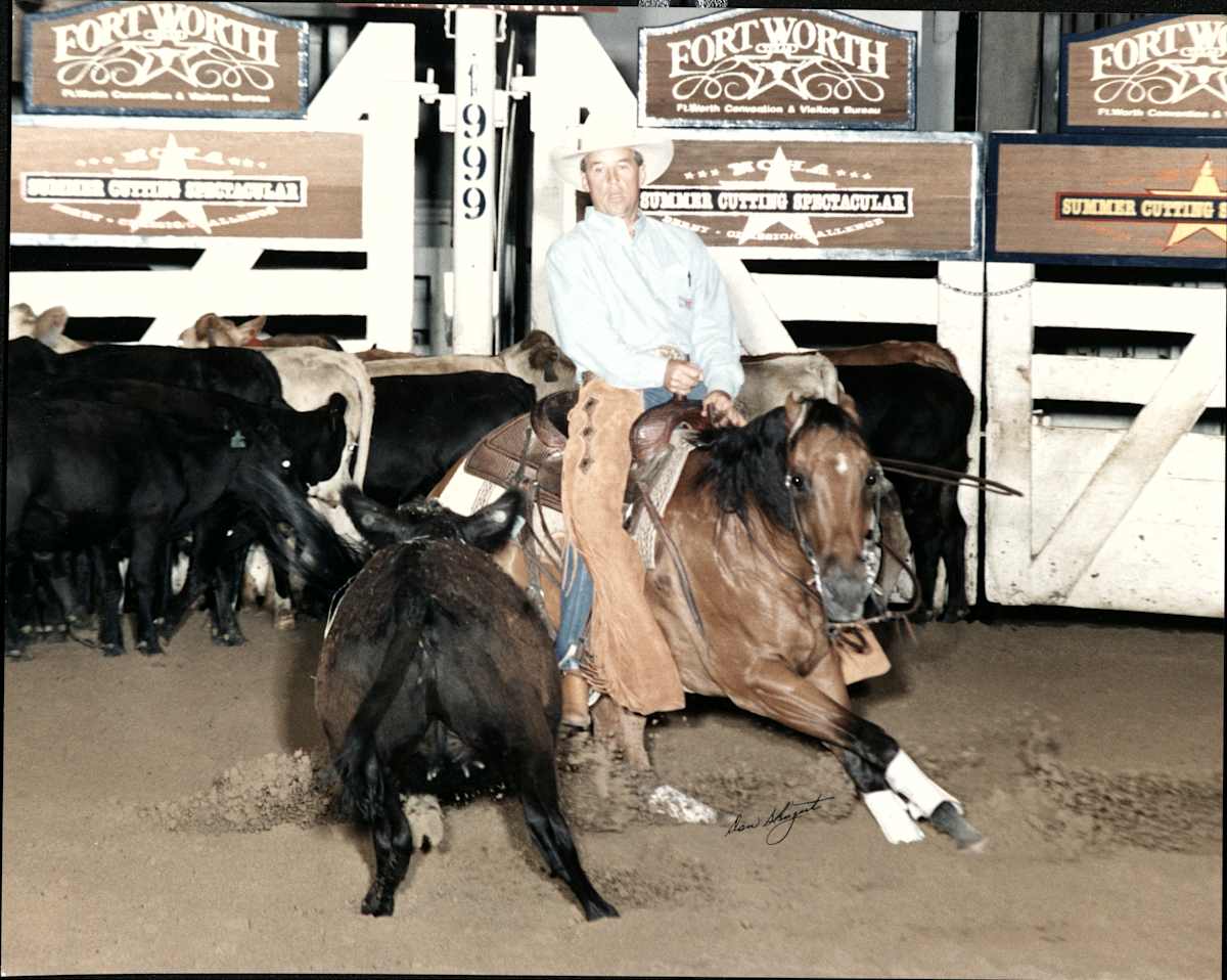 Randy Chartier  Image: Randy Chartier showing at the NCHA Summer Spectacular. 