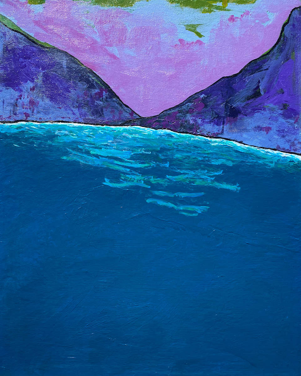 Riviera Seascape by Mary Lonergan Art, Image 1.
