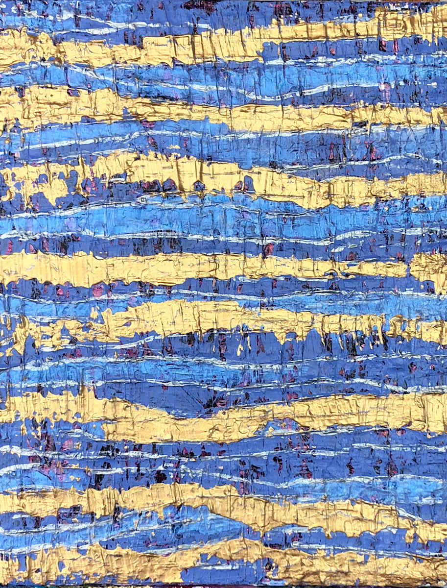 Zero Point Field, Intention Gold by Mary Lonergan Art 