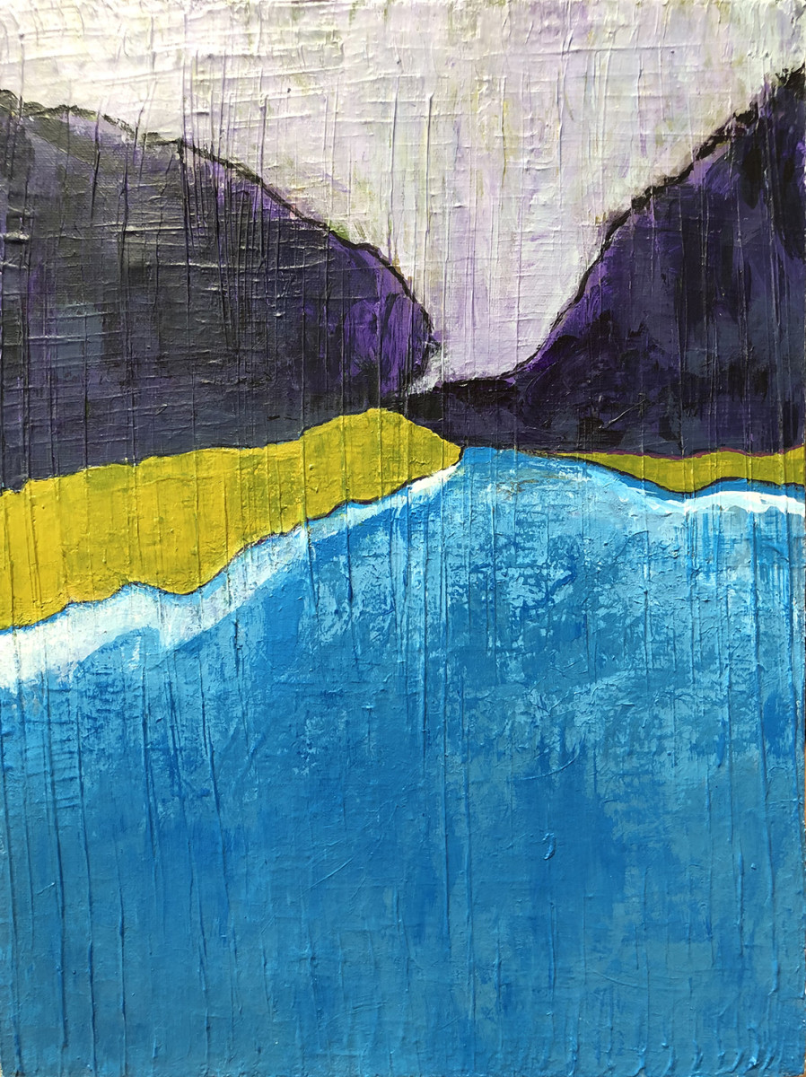 River View, Silver Sky by Mary Lonergan Art 