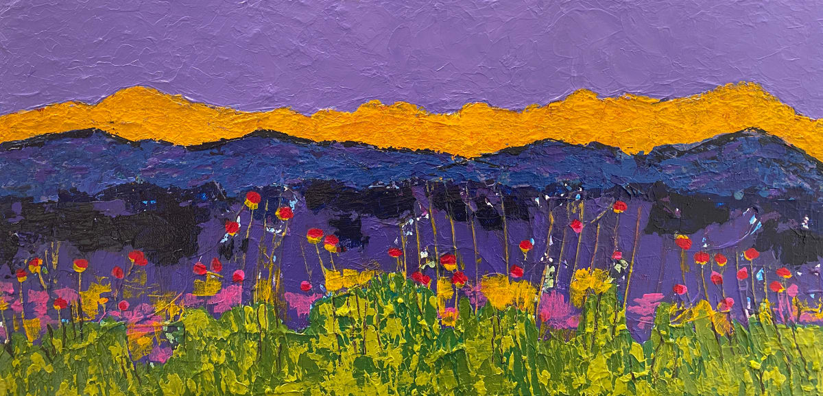 Wildflowers + Yellow Clouds 