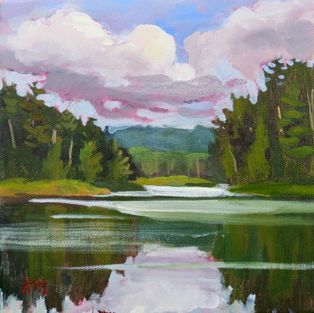 Evening on Robinson Lake by Angela St Jean, Image 1.