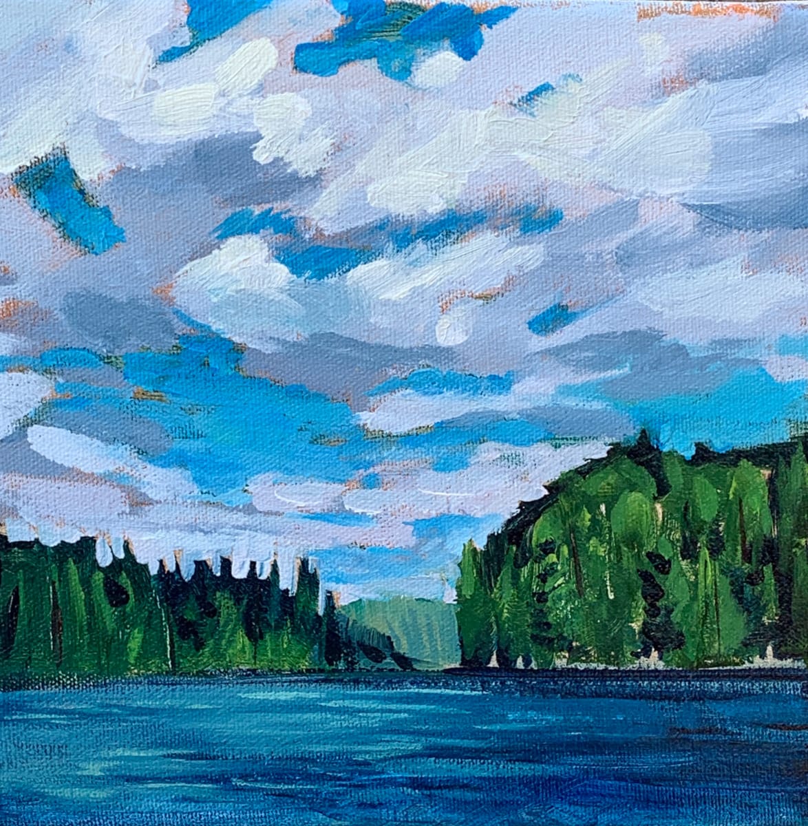 Summer Lake by Angela St Jean  Image: A summer day in August on Lac St-Patrice, QC